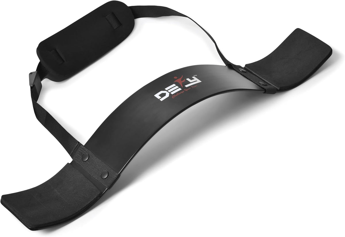 DEFY Arm Blaster for Biceps and Triceps Adjustable Curl Support with Durable 7Mm Aluminum Plate and Neck Pad for Strength Training Bodybuilding Isolator Curl Machine