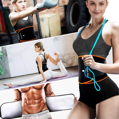 Waist Trimmer for Women & Mens, Waist Trainer Sweat Belt plus Size, Upgraded